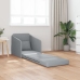 Sofá cama  2 en 1 gris claro 65x80x83 cm tela