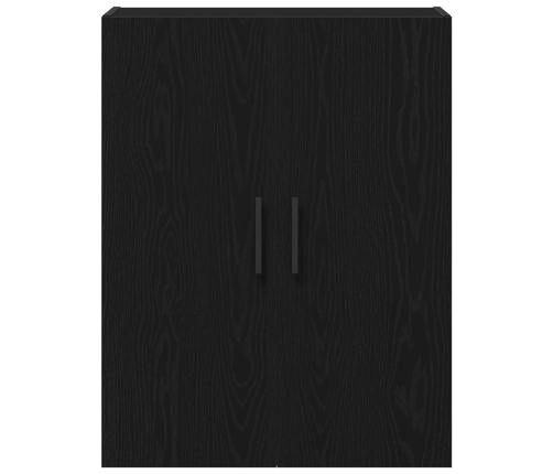Gabinete Montado en la Pared  Negro Roble 69,5x34x90 cm Madera Ingeniería
