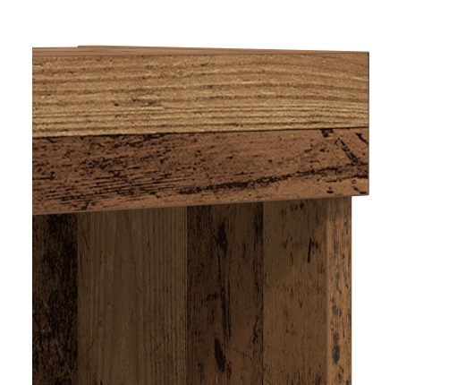 Gabinetes de pared para TV  con luces LED 2 pcs Madera vieja 80x30x30 cm