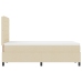 Cama con base de resortes  con colchón crema 120x200 cm Tela
