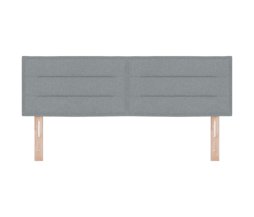 Cabecero diseño Lines gris claro 160 cm tela