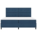 Cama con sommier  con colchón y LED azul 200x200 cm de tela