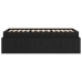 Cama de Almacenamiento  Roble Negro 75x190 cm