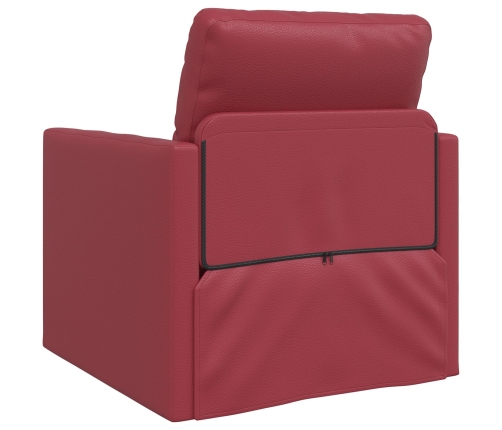 Sofá cama  2 en 1 Burdeos 74x77x81 cm Cuero sintético