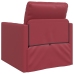 Sofá cama  2 en 1 Burdeos 74x77x81 cm Cuero sintético