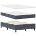 Cama con Box Spring y Colchón Gris Oscuro 120x200 cm de Terciopelo
