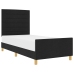Cama  Negra 90x200 cm de Tela