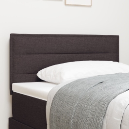 Cabecero  Diseño de Líneas Marrón Oscuro 80 cm Tela