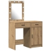 Set de Tocador de 2 Piezas con LED en Madera Elaborada de Roble Artesanal