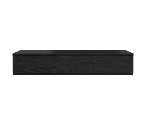 Cajones de cama  en negro, 75 x 36,5 x 16,5 cm, de madera contrachapada