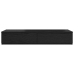 Cajones de cama  en negro, 75 x 36,5 x 16,5 cm, de madera contrachapada