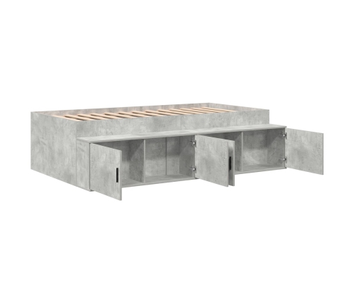 Estructura de cama  Gris concreto 80x200 cm