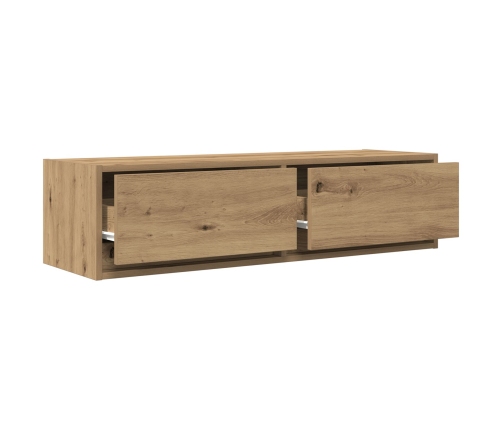 mueble para TV  de roble artesano 100x31x25,5 cm de madera elaborada