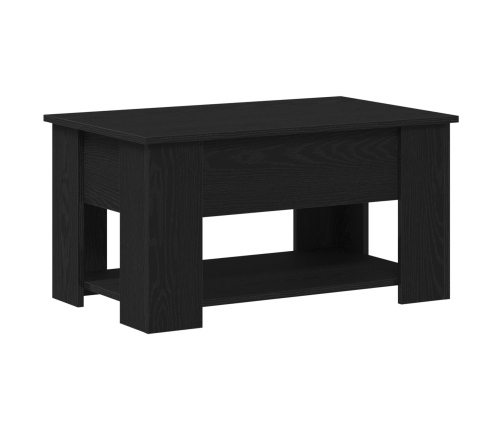 Mesa de Café de Roble Negro 79x49x41 cm Fabricada en Madera Ingenierizada