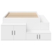 Cama de Almacenamiento Blanca 75x190 cm