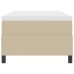 Cama con Box Spring  con Colchón Verde Claro Gris 90x200 cm Tela de Corduroy