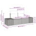 Conjunto de Sofás de Jardín  8 Piezas Beige, Blanco