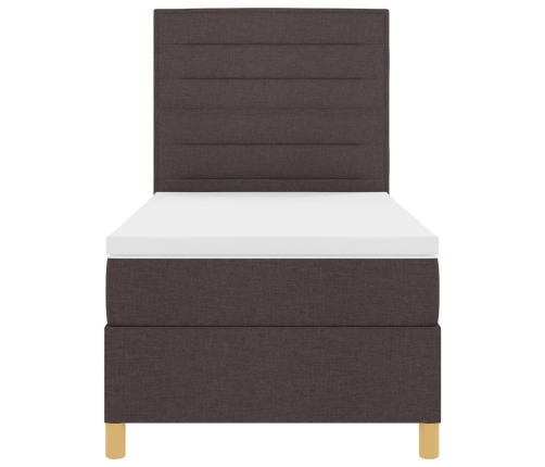 Base de Cama Box Spring Marrón oscuro Madera 100 x 200 cm