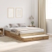Cama de Almacenamiento  Marrón Madera elaborada 140 x 190 x 31.5 cm