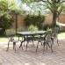 Set de 3 Negro Aluminio Fundido 150x90x72 cm Duradero