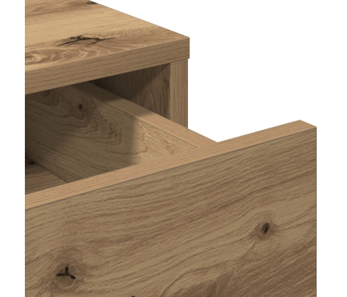 Highboard Roble Artesanal 40x41x135 cm Madera Elaborada