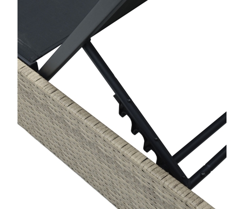Tumbona  Beige 60x200x27 cm de Ratán Poliéster