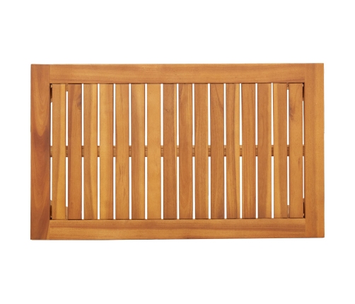 Set de Sofá de Jardín de 3 Piezas con Cojines de Madera Maciza de Acacia