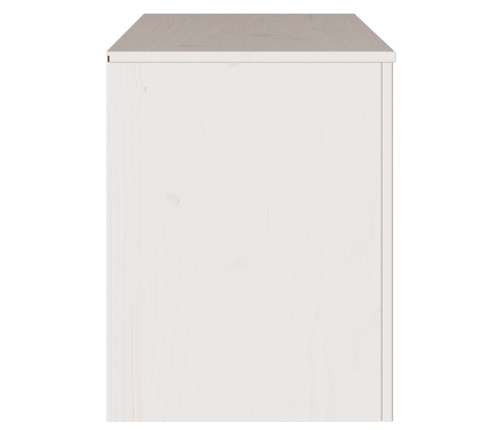 mueble para TV  ""DRAMMEN"" Blanco 99x43x55 cm de Madera Sólida de Pino