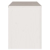 mueble para TV  ""DRAMMEN"" Blanco 99x43x55 cm de Madera Sólida de Pino