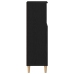 Armario de baño  Negro Roble 30x30x100 cm Madera elaborada