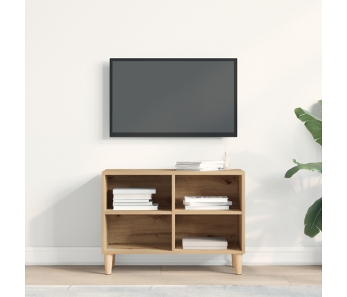 Gabinete de TV  Roble Artesanal 69.5x30x50 cm Madera Elaborada