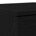 Armario Lateral de Roble Negro 30x30x70 cm Hecho de Madera Ingeniería