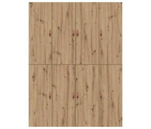 Cama con Almacenamiento Roble Artesanal Madera Elaborada Doble