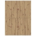 Cama con Almacenamiento Roble Artesanal Madera Elaborada Doble