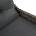 Sillón Reclinable  con Cojín Gris de Ratán Poliéster