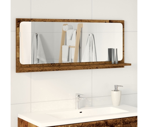 Espejo de baño de madera vintage  90x10,5x37 cm