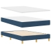 Cama con Somier  con Colchón Azul 120x200 cm Tela