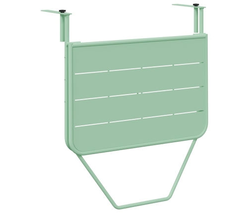 Mesa Colgante al Aire Libre  - Verde Menta, 60 x 39 x 50 cm, Acero