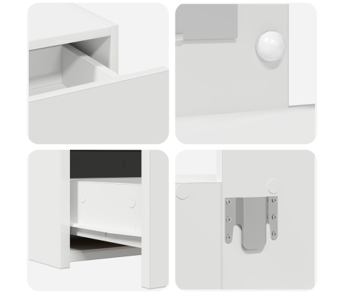 Mesa de Tocador Colgante  con Luces LED Blanca