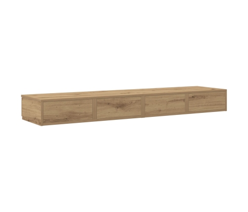 Mesa de Noche Roble Madera 150 x 36.5 x 16.5 cm Mesa de Noche