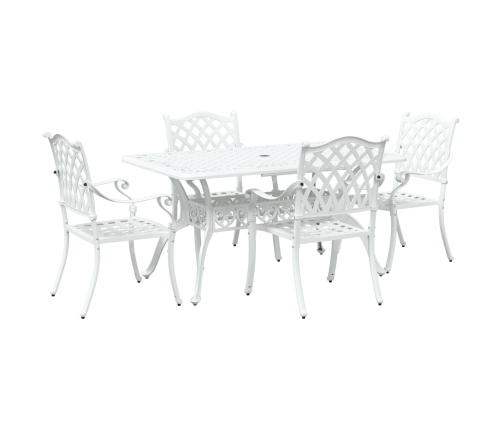 Juego de 3 Blanco Aluminio Fundido 150x90x72 cm Duradero