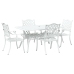 Juego de 3 Blanco Aluminio Fundido 150x90x72 cm Duradero