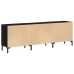 Cabinet de Televisión  Negro Roble 150x30x50 cm Madera Elaborada