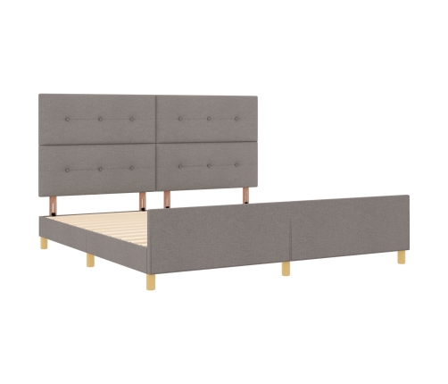 Cama de Tela Taupe  200x200 cm