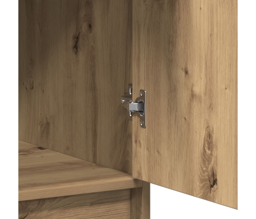 Gabinete alto de roble artesanal 40x41x135 cm de madera de ingeniería