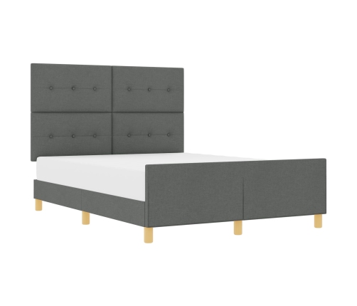 Estructura de cama  Gris oscuro 160x200 cm Tela