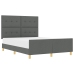 Estructura de cama  Gris oscuro 160x200 cm Tela