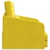 Sofá Cama  2-en-1 Amarillo 65x80x83 cm de Terciopelo