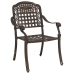 Juego de comedor de jardín de 7 piezas de  en aluminio fundido bronce