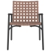 Sillas de jardín  2 pcs Negro 79x56x73,5 cm Ratán Poliéster